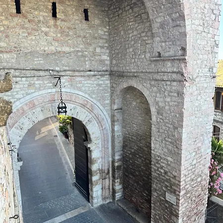 公寓 Dei Leoni - 50 Mt Dalla Basilica Di San Francesco 阿西西
